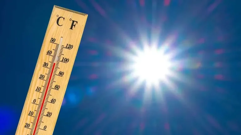 Hot Weather with Thermometer